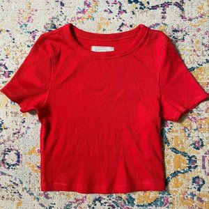 Everlane - Ribbed baby T - small